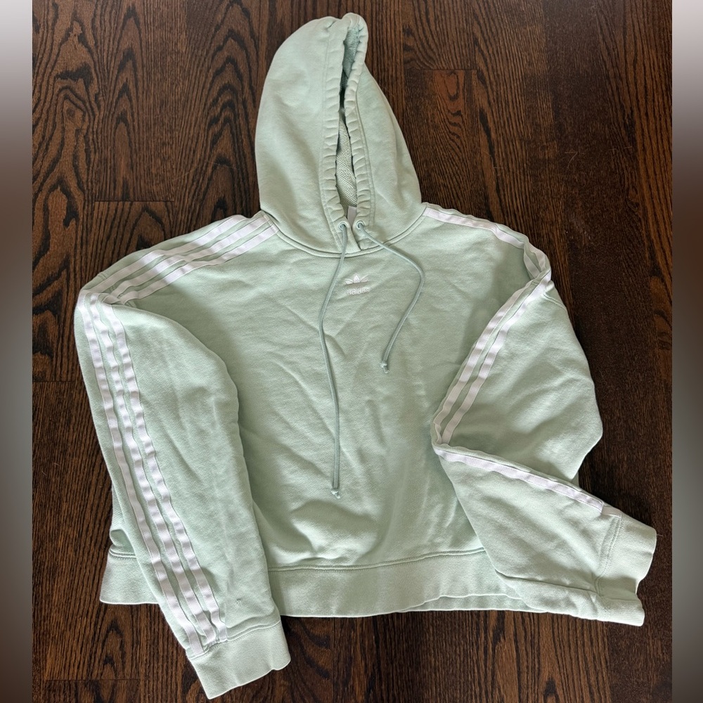 adidas Light Green Hoodie Sweater